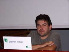 Joaquín Arqué, agricultor ecológico de Fraga (Huesca), en las Jornadas Agros